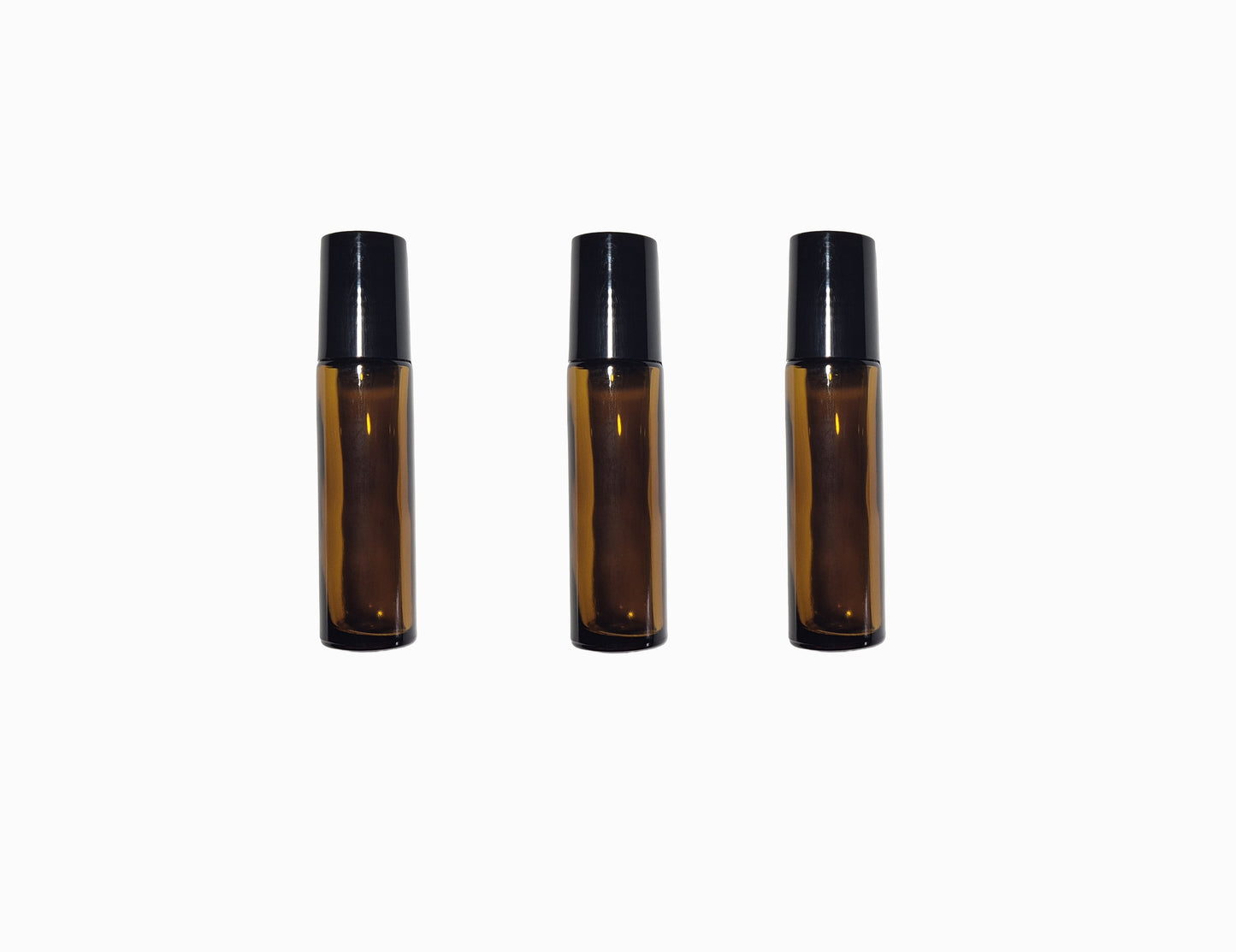 3pk amber glass refill perfume bottles 10ml (Main)