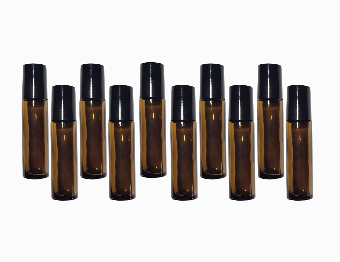 10pk amber glass refill perfume bottles 10ml (Main)