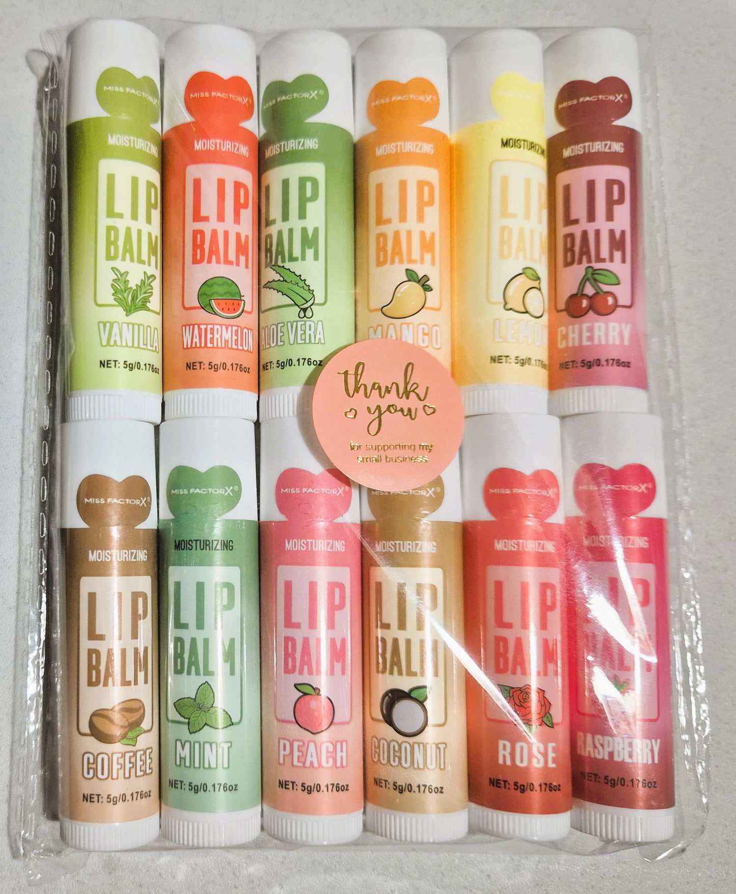 12pk moisturizing Lip Balm