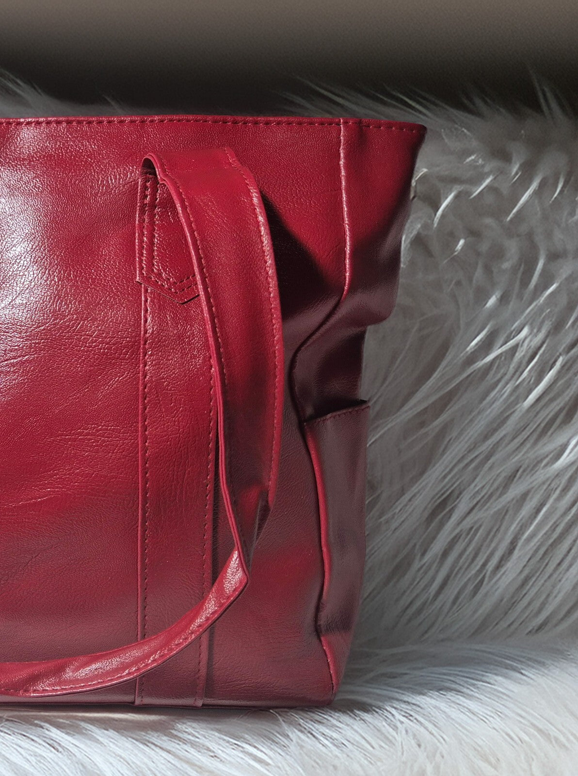 Large Leather Shoulder Bag Tote Purse Handbag Messenger Crossbody Satchel Retro