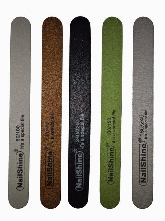 5pk Nail Files Wooden Double Side Professional Nail Care