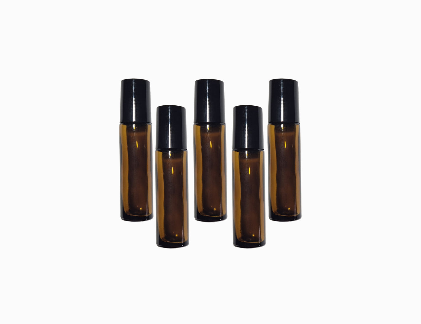 5pk amber glass refill perfume bottles 10ml (Main)