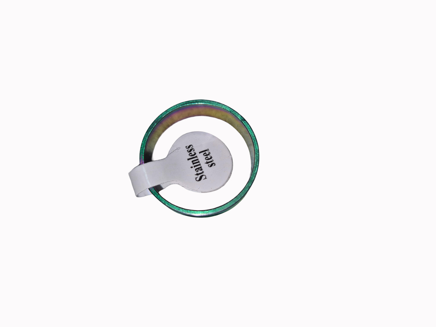 Multi colored Stainless Steel Rings-Stylish