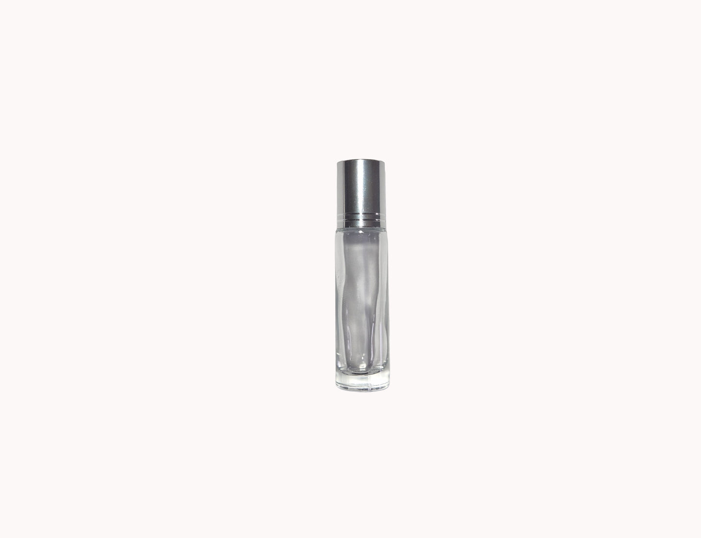 Glass Refillable Perfume Bottles Silver Roll On 10ml