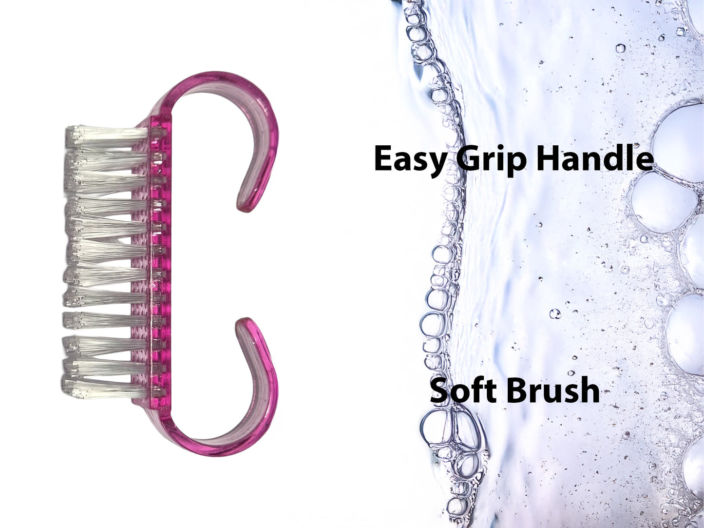Ergonomic Nail Scrubbers Set - 50 Mixed Color Pack (description)