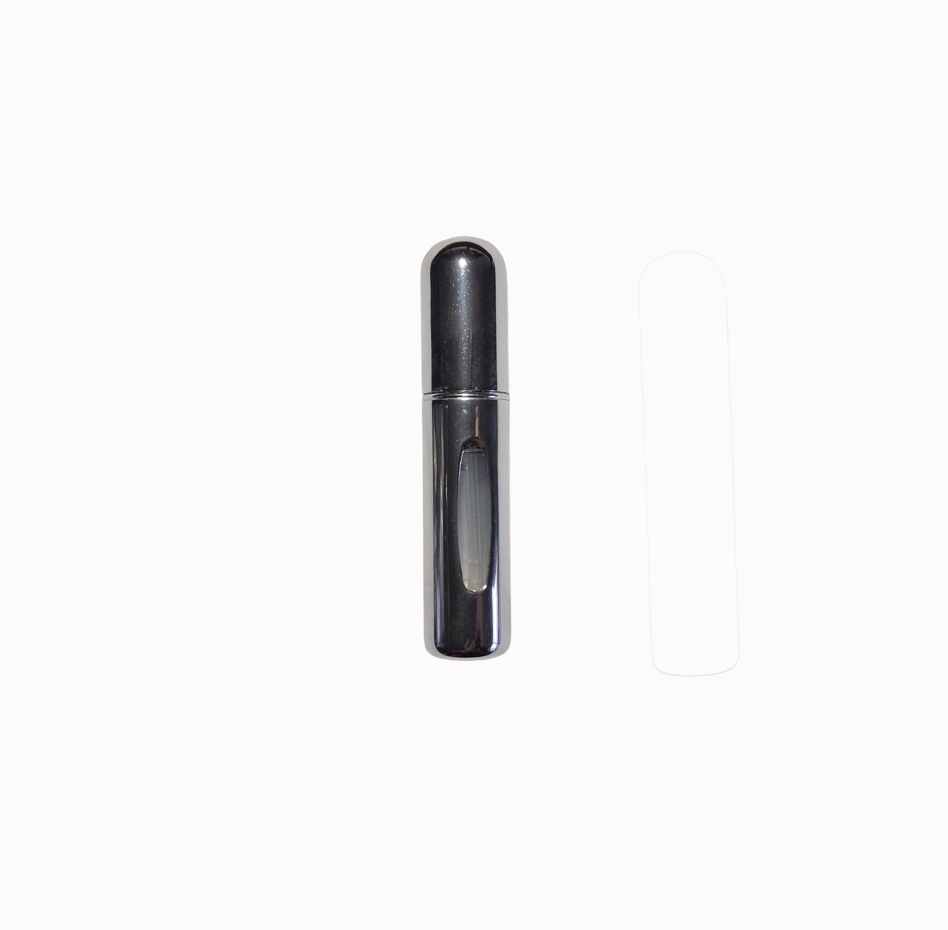 Silver refillable perfume spray bottles 10ml