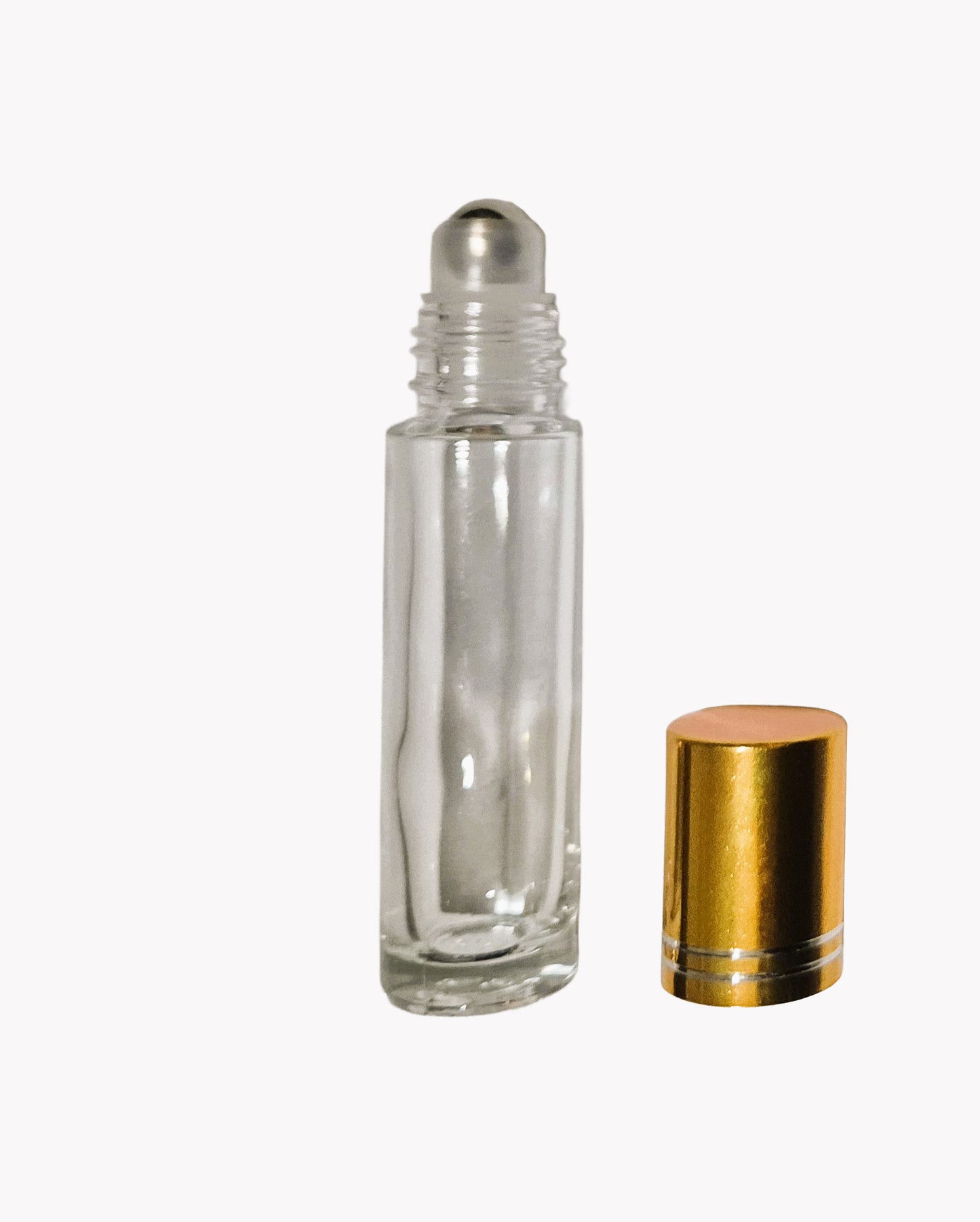 Glass Refillable Perfume Bottles Gold Roll On 10ml