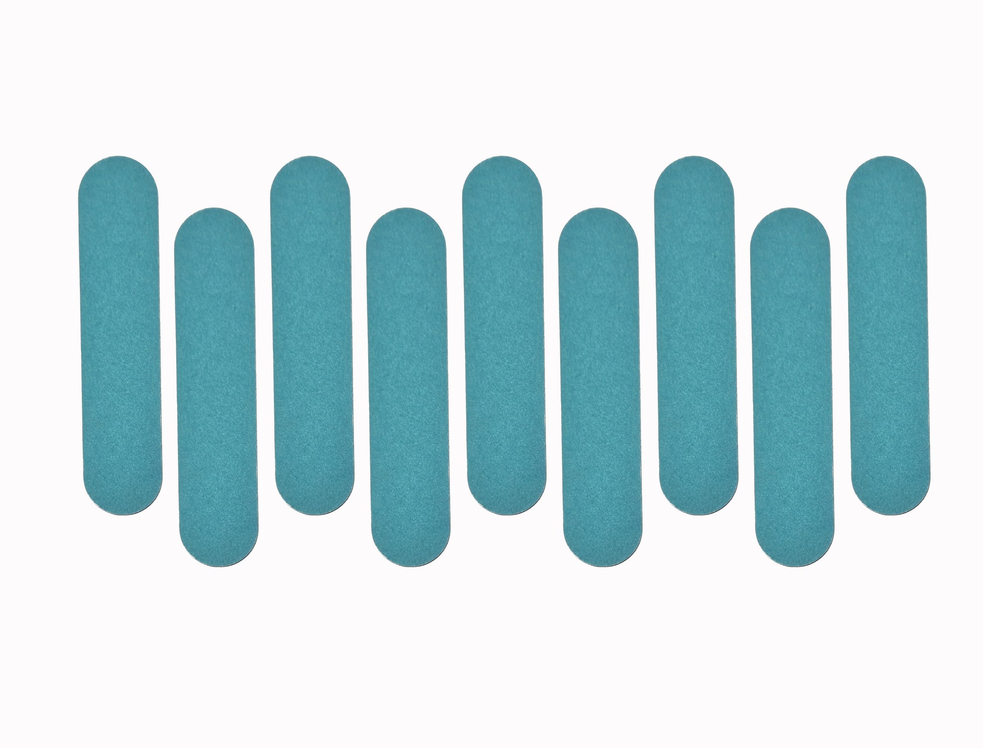 turquoise nail file set double sided 10pk fine grit