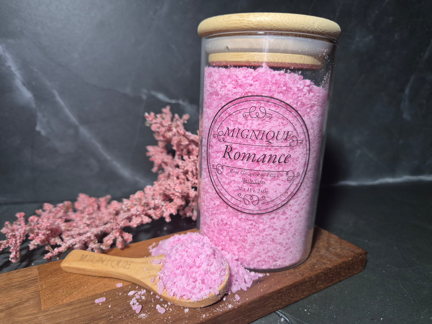 Romance | Rose Geranium Fizzing Bath Salts