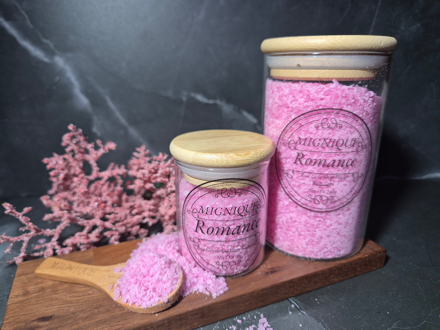 Romance | Rose Geranium Fizzing Bath Salts
