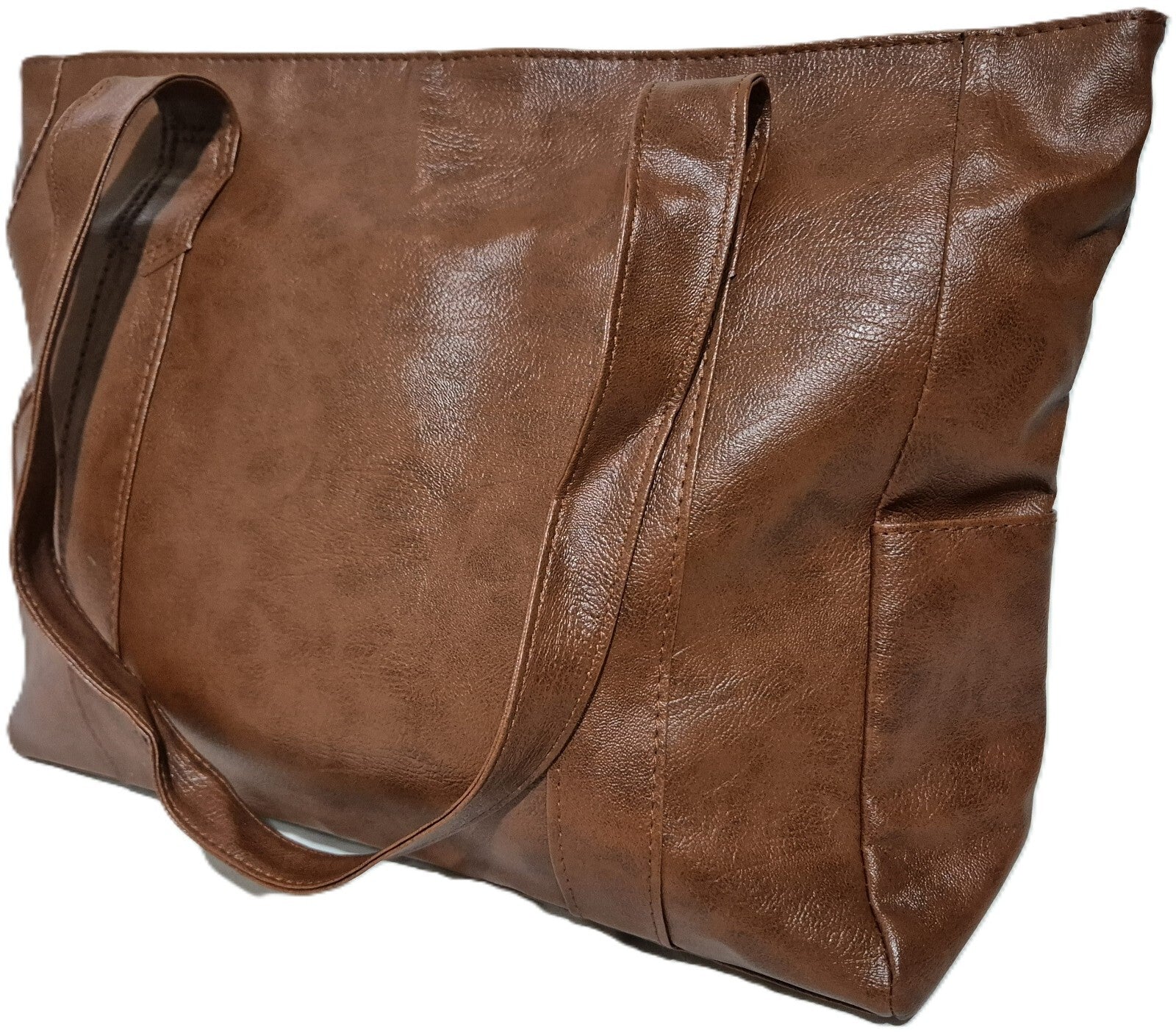 Large Leather Shoulder Bag Tote Purse Handbag Messenger Crossbody Satchel Retro