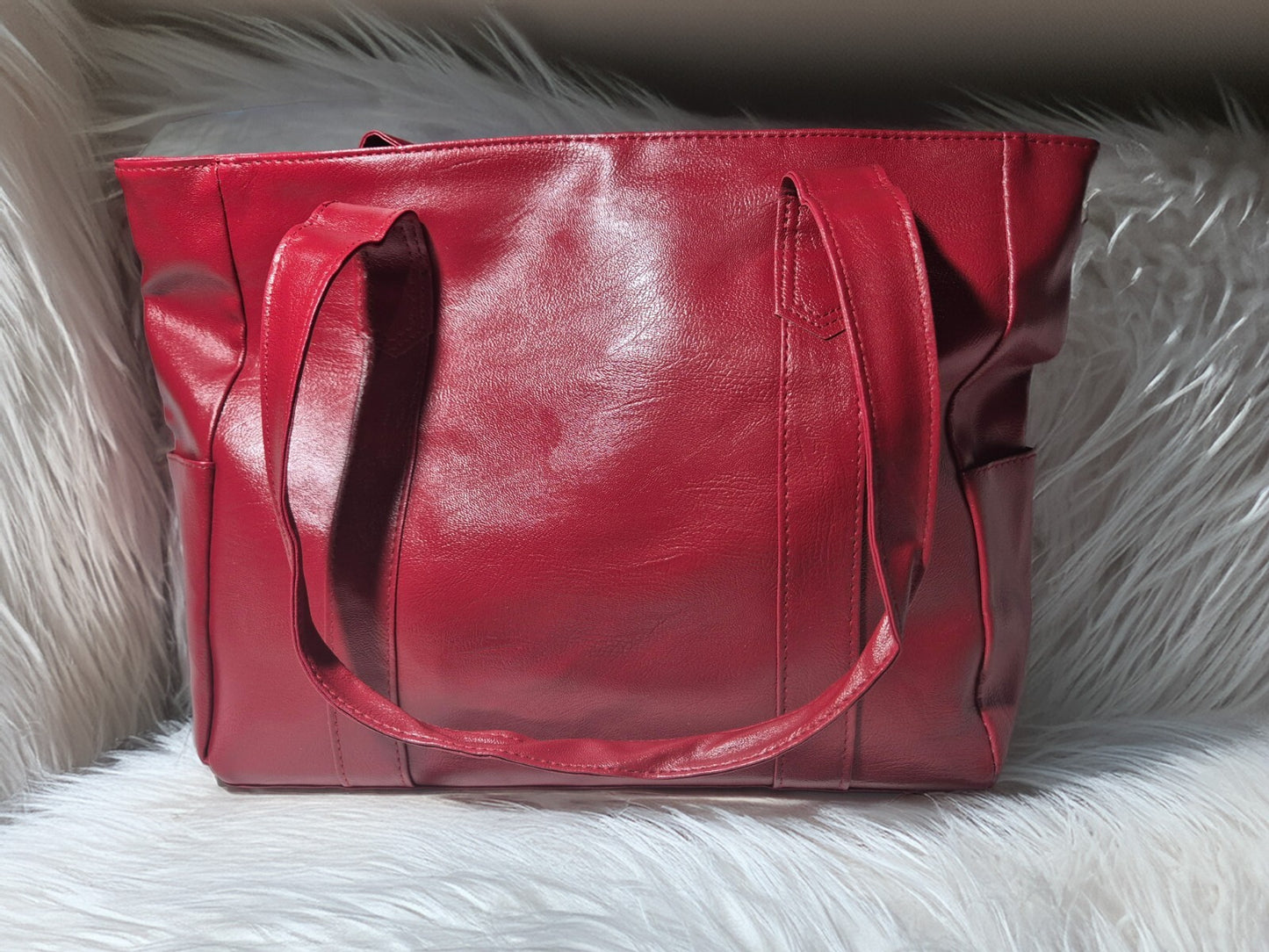 Large Leather Shoulder Bag Tote Purse Handbag Messenger Crossbody Satchel Retro