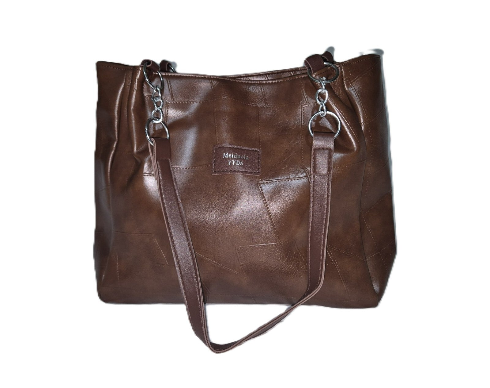 Large Leather Shoulder Bag Tote Purse Handbag Messenger Crossbody Satchel Retro