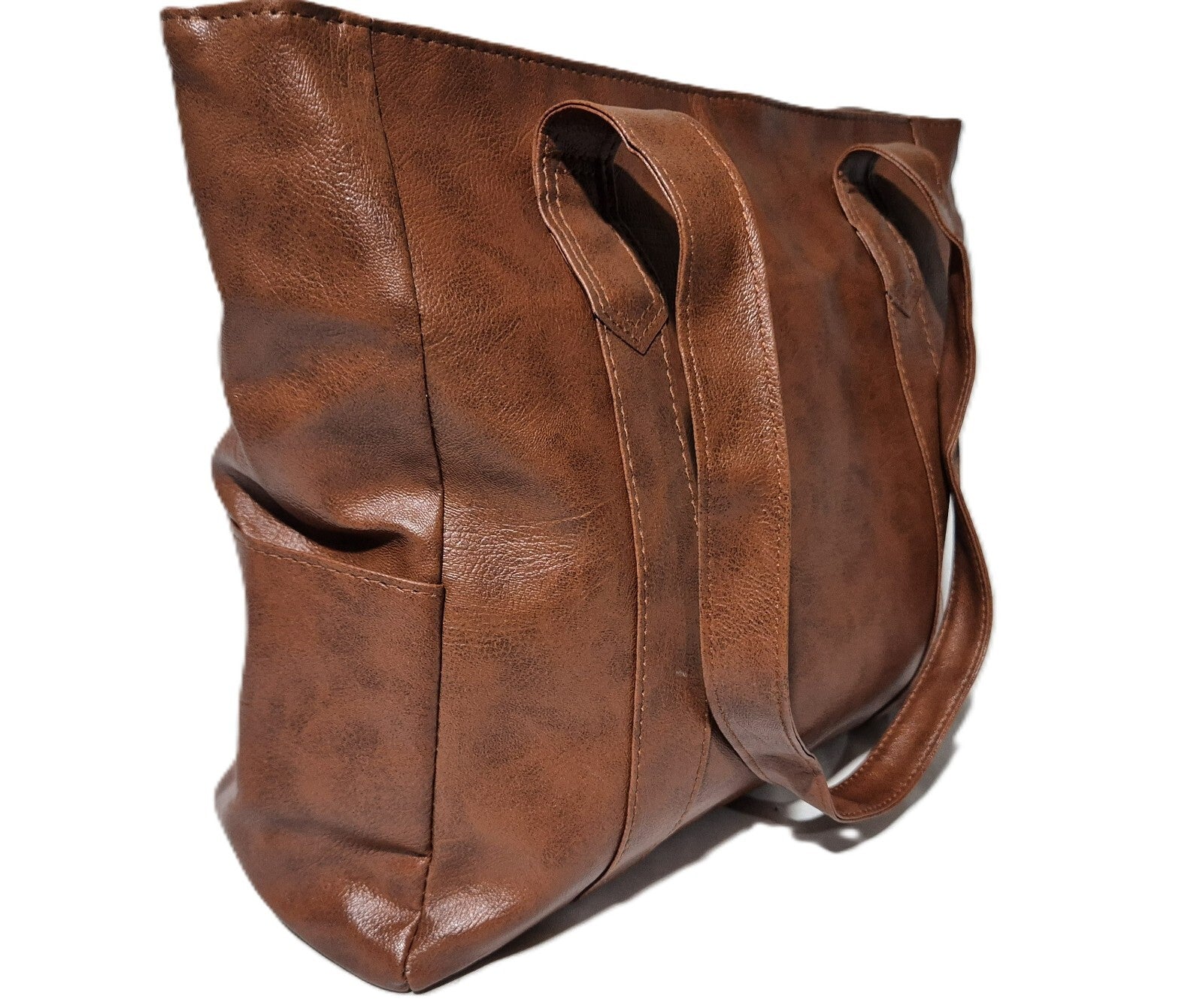 Large Leather Shoulder Bag Tote Purse Handbag Messenger Crossbody Satchel Retro