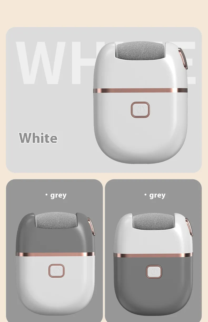 Product packaging with 'White' and 'Gray' color options on a beige background