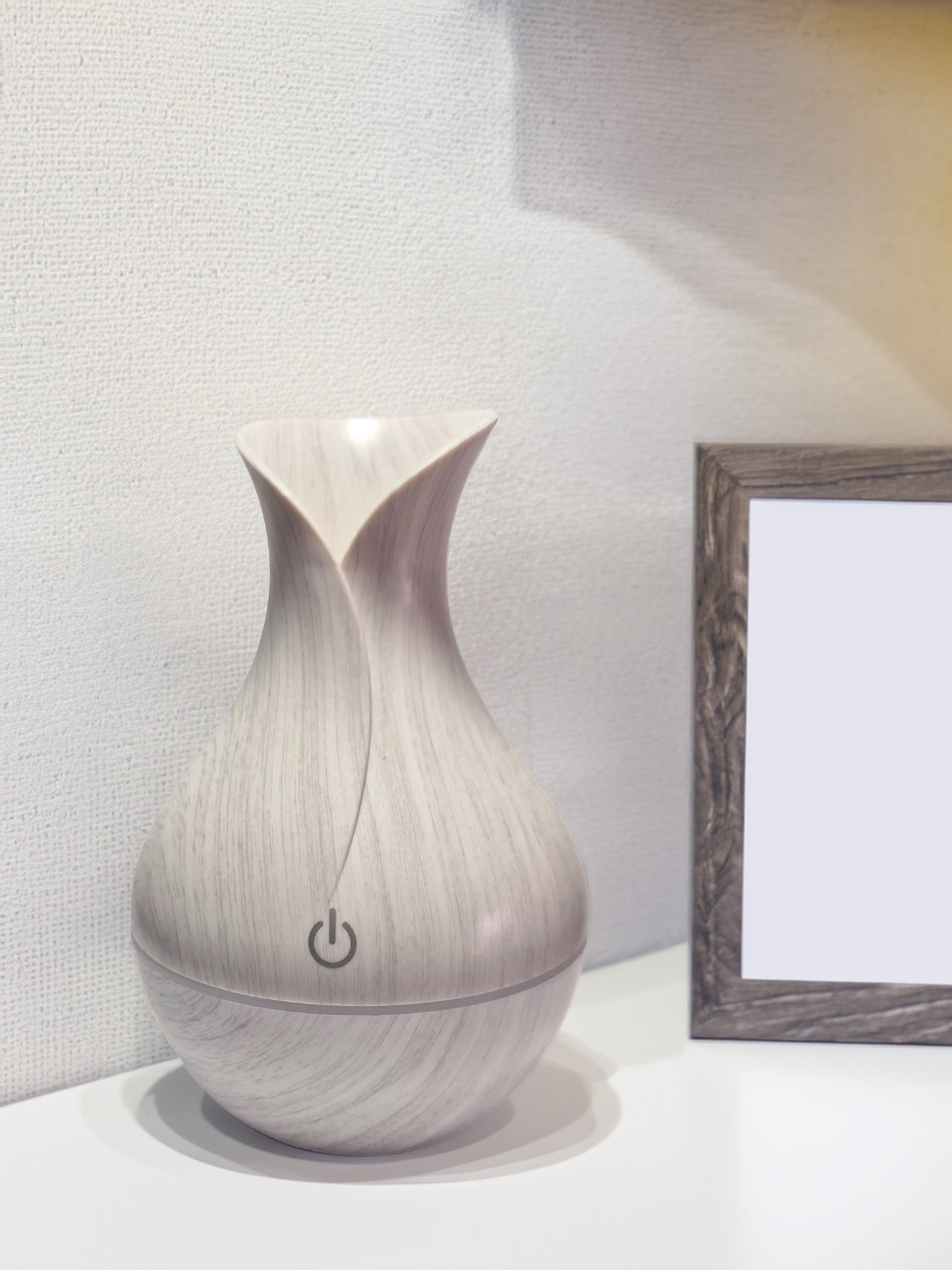 Mini Humidifier Diffuser Aroma White Wood Grain (Display)