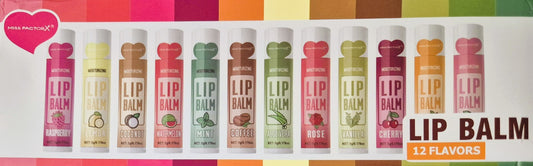 Lip Balm Beauty Plant Ingredients Mixed Flavors Deep Moisturizing 12 Lots Bulk
