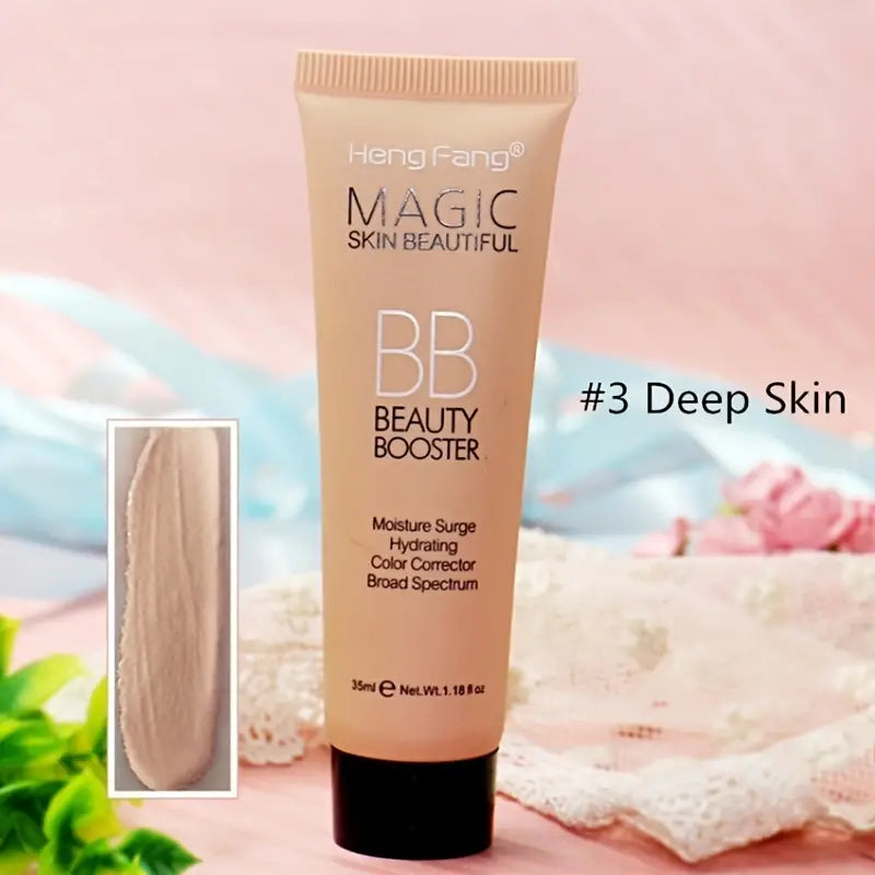 BB beauty booster cream tube with 'Heng Fang' branding on a soft background