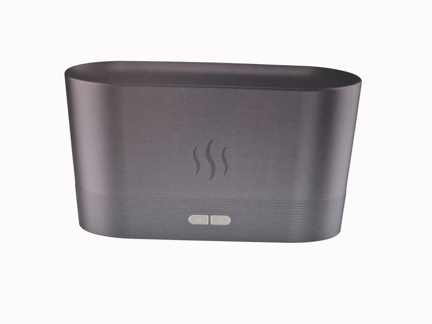 Flame Diffuser Humidifier Aroma Essential Oil Lamp Black - LED