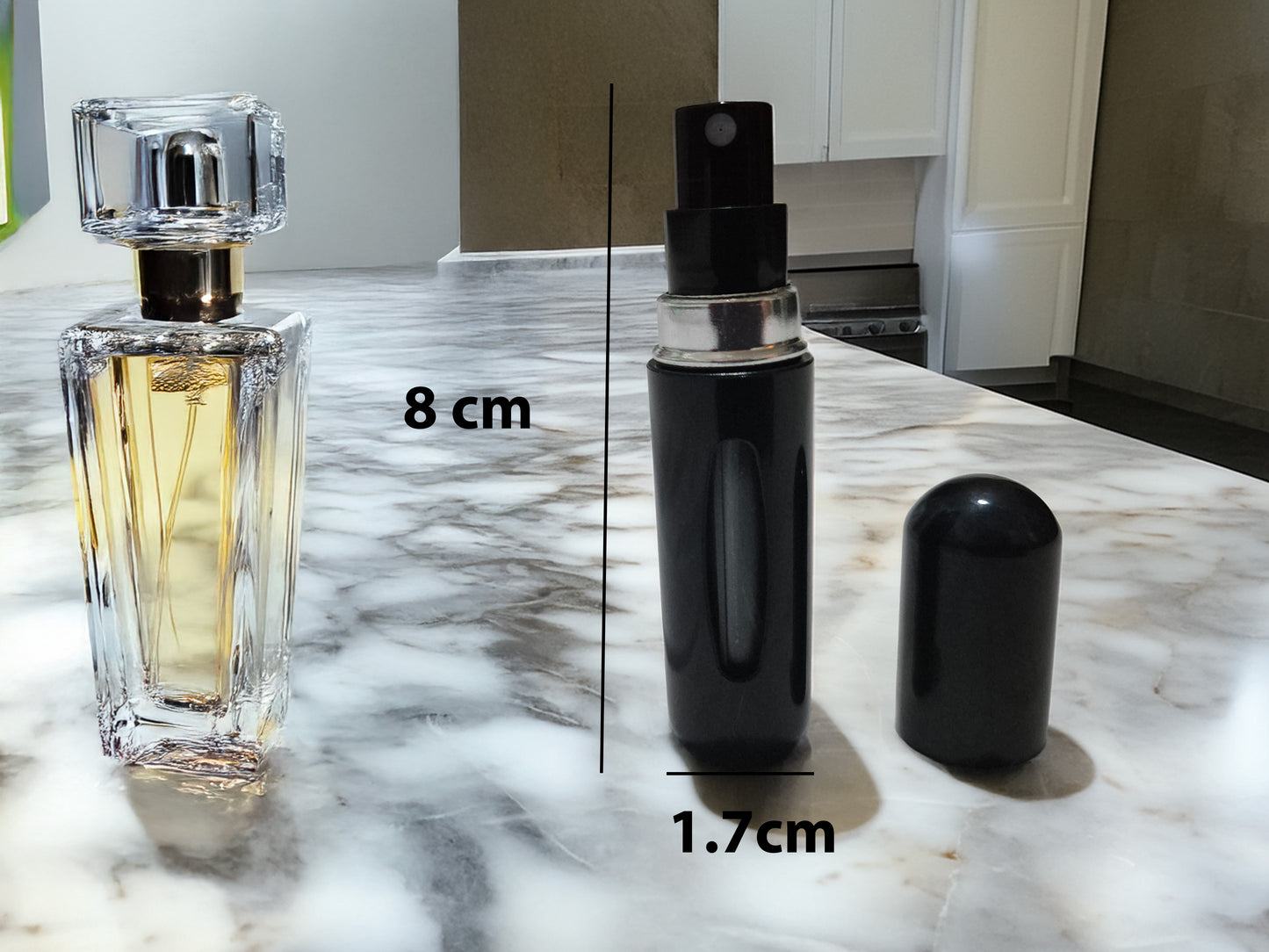 20 Pack Refillable Perfume Bottles Black 10ml