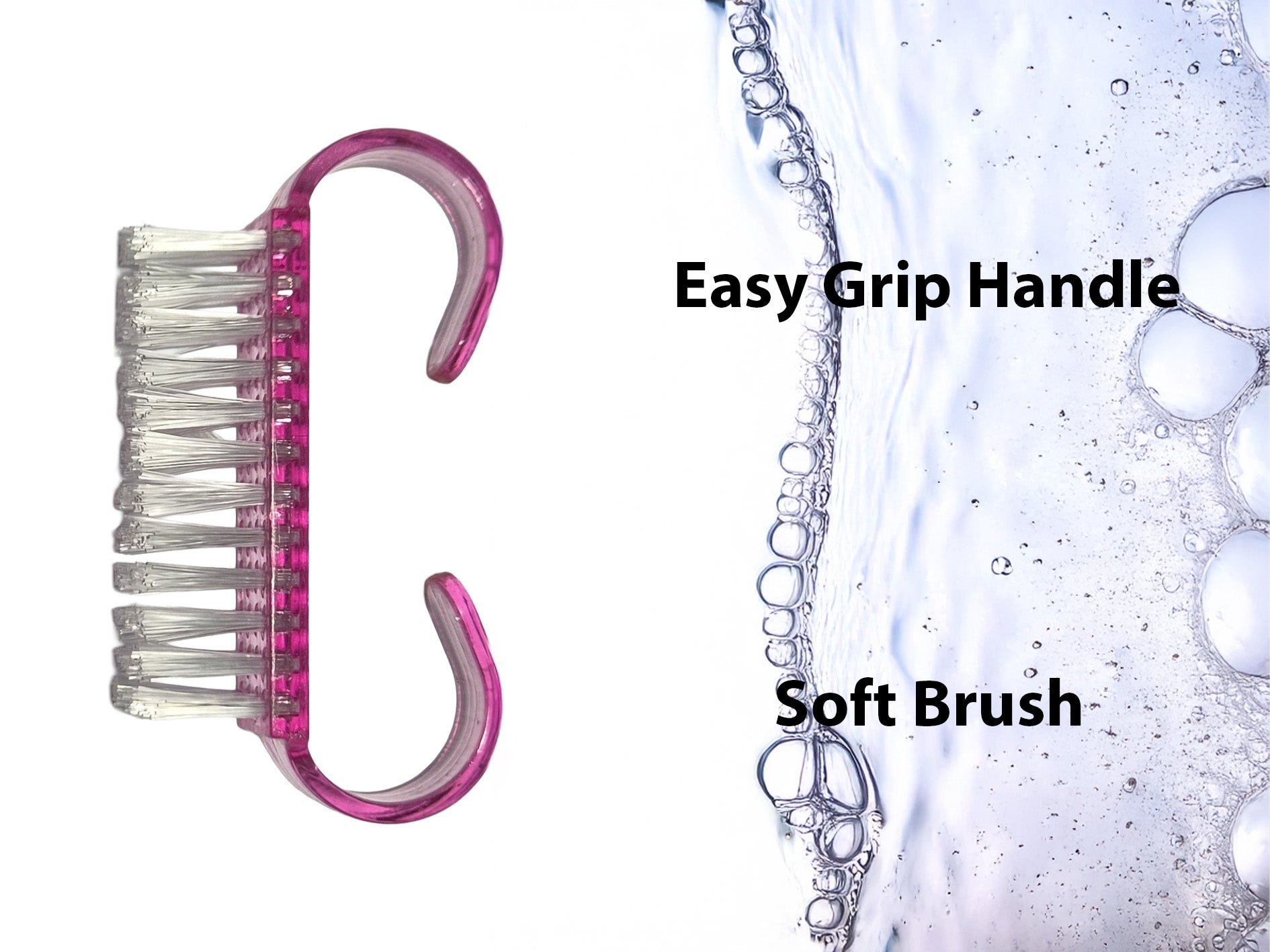 Ergonomic Nail Scrubbers Set - 50 Mixed Color Pack (description)