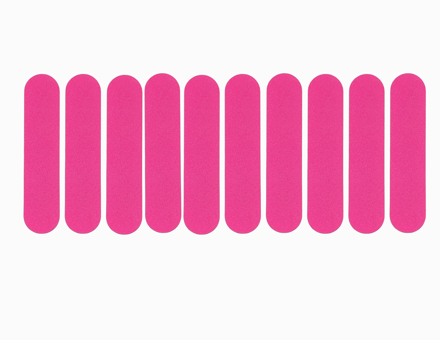 Pink nail file set double sided 10pk fine grit