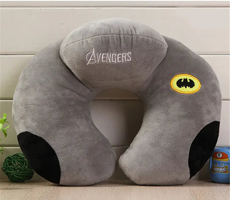 U-Shaped Travel Neck Pillow - Cartoon Superhero Collectible Design