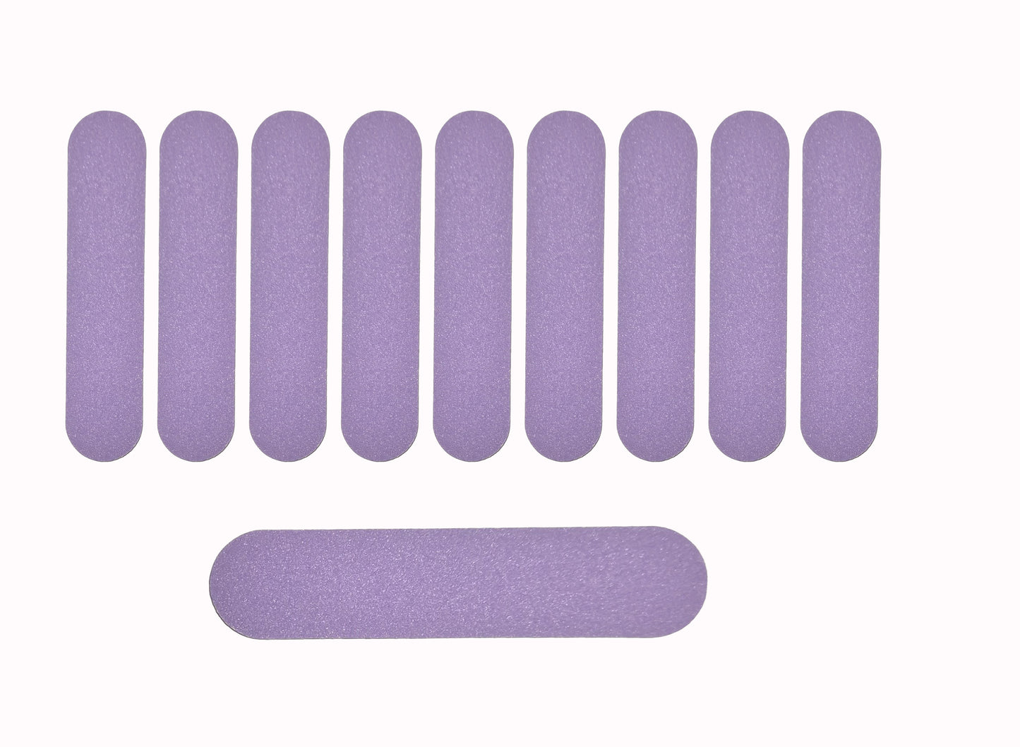 Purple nail file set double sided 10pk fine grit