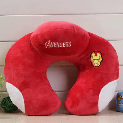 U-Shaped Travel Neck Pillow - Cartoon Superhero Collectible Design
